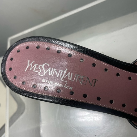 Saint Laurent YSL mule kiten heels shoes sz 38 - Picture 11 of 15